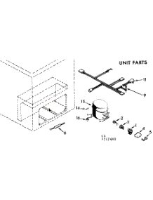 Unit Parts parts for Kenmore Freezer 198.717440 (198717440, 198 717440) from AppliancePartsPros.com