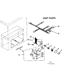 Unit Parts parts for Kenmore Freezer 198.717445 (198717445, 198 717445) from AppliancePartsPros.com