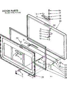 Door Parts parts for Kenmore Freezer 198.717445 (198717445, 198 717445) from AppliancePartsPros.com