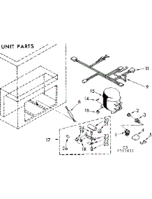 Unit Parts parts for Kenmore Freezer 198.717611 (198717611, 198 717611) from AppliancePartsPros.com