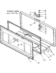 Door Parts parts for Kenmore Freezer 198.717616 (198717616, 198 717616) from AppliancePartsPros.com