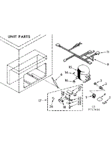 Unit Parts parts for Kenmore Freezer 198.717616 (198717616, 198 717616) from AppliancePartsPros.com