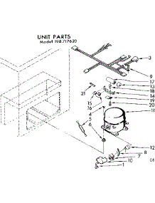 Unit Parts parts for Kenmore Freezer 198.717620 (198717620, 198 717620) from AppliancePartsPros.com