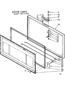 Door Parts parts for Kenmore Freezer 198.717620 (198717620, 198 717620) from AppliancePartsPros.com
