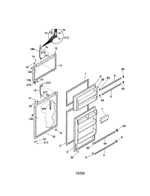 Door parts for Kenmore Refrigerator 253.38307893 (25338307893, 253 38307893) from AppliancePartsPros.com