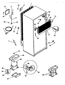 Unit Parts parts for Kenmore Refrigerator 253.38624890 (25338624890, 253 38624890) from AppliancePartsPros.com