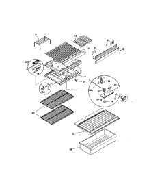 Shelves parts for Kenmore Refrigerator 253.38624894 (25338624894, 253 38624894) from AppliancePartsPros.com