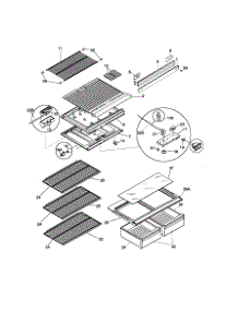 Shelves parts for Kenmore Refrigerator 253.38640893 (25338640893, 253 38640893) from AppliancePartsPros.com