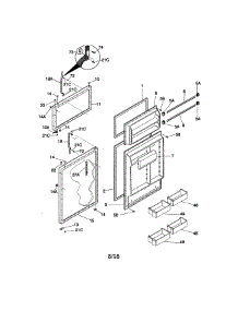 Door parts for Kenmore Refrigerator 253.38642894 (25338642894, 253 38642894) from AppliancePartsPros.com