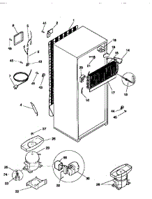 System parts for Kenmore Refrigerator 253.38644892 (25338644892, 253 38644892) from AppliancePartsPros.com