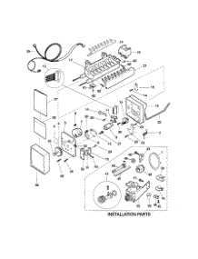 Ice Maker parts for Kenmore Refrigerator 253.38652990 (25338652990, 253 38652990) from AppliancePartsPros.com