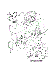 Ice Maker parts for Kenmore Refrigerator 253.38652991 (25338652991, 253 38652991) from AppliancePartsPros.com