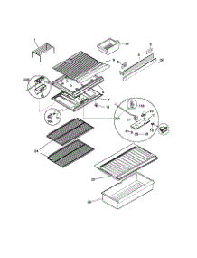 Shelves parts for Kenmore Refrigerator 253.38657990 (25338657990, 253 38657990) from AppliancePartsPros.com