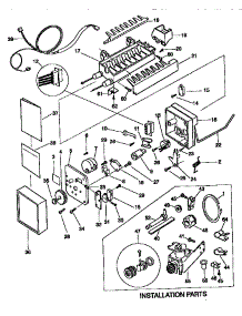 Icemaker parts for Kenmore Refrigerator 253.38672890 (25338672890, 253 38672890) from AppliancePartsPros.com