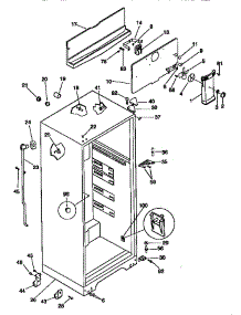 Cabinet Parts parts for Kenmore Refrigerator 253.38672890 (25338672890, 253 38672890) from AppliancePartsPros.com