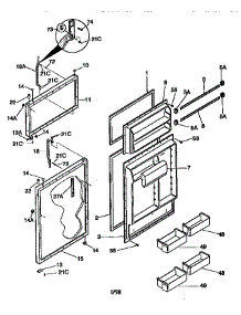 Doors parts for Kenmore Refrigerator 253.38674890 (25338674890, 253 38674890) from AppliancePartsPros.com