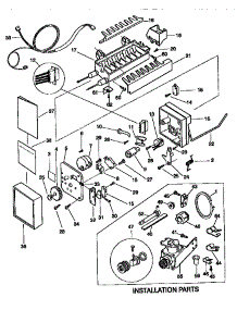 Icemaker parts for Kenmore Refrigerator 253.38674890 (25338674890, 253 38674890) from AppliancePartsPros.com