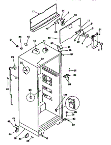 Cabinet Parts parts for Kenmore Refrigerator 253.38674890 (25338674890, 253 38674890) from AppliancePartsPros.com