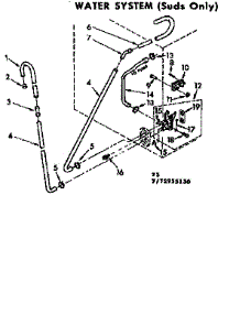 Water System Suds Only parts for Kenmore Washer 110.73955230 (11073955230, 110 73955230) from AppliancePartsPros.com
