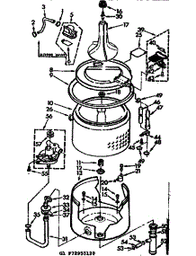 Tub And Basket Parts parts for Kenmore Washer 110.73955620 (11073955620, 110 73955620) from AppliancePartsPros.com