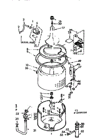 Tub And Basket Parts parts for Kenmore Washer 110.73955800 (11073955800, 110 73955800) from AppliancePartsPros.com