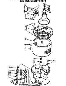 Tub And Basket Parts parts for Kenmore Washer 110.73960400 (11073960400, 110 73960400) from AppliancePartsPros.com
