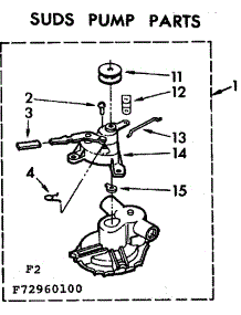 Suds Pump Parts parts for Kenmore Washer 110.73960600 (11073960600, 110 73960600) from AppliancePartsPros.com