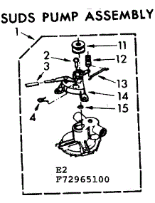 Suds Pump Assembly parts for Kenmore Washer 110.73965100 (11073965100, 110 73965100) from AppliancePartsPros.com