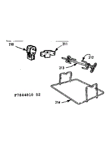 Rotisserie parts for Kenmore Range 103.7844014 (1037844014, 103 7844014) from AppliancePartsPros.com