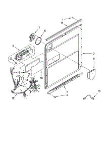 Door And Latch Parts parts for Kenmore Dishwasher 665.13163K702 (66513163K702, 665 13163K702) from AppliancePartsPros.com