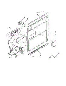 Door And Latch Parts parts for Kenmore Dishwasher 665.13163K703 (66513163K703, 665 13163K703) from AppliancePartsPros.com