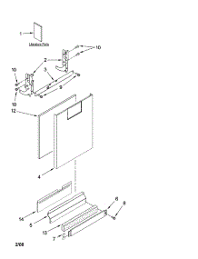 Door And Panel Parts parts for Kenmore Dishwasher 665.13169K700 (66513169K700, 665 13169K700) from AppliancePartsPros.com