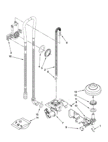Fill, Drain And Overfill Parts parts for Kenmore Dishwasher 665.13182K801 (66513182K801, 665 13182K801) from AppliancePartsPros.com