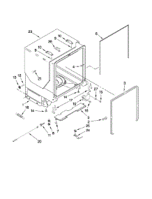 Tub And Frame Parts parts for Kenmore Dishwasher 665.13194K901 (66513194K901, 665 13194K901) from AppliancePartsPros.com