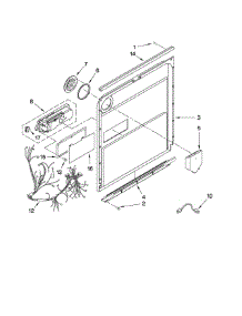 Door And Latch Parts parts for Kenmore Dishwasher 665.13206K901 (66513206K901, 665 13206K901) from AppliancePartsPros.com