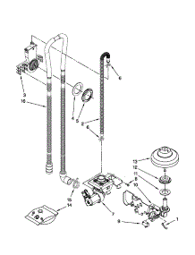 Fill, Drain And Overfill Parts parts for Kenmore Dishwasher 665.13206K902 (66513206K902, 665 13206K902) from AppliancePartsPros.com