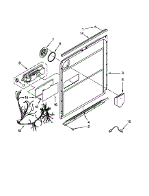 Door And Latch Parts parts for Kenmore Dishwasher 665.13206K902 (66513206K902, 665 13206K902) from AppliancePartsPros.com