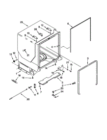 Tub And Frame Parts parts for Kenmore Dishwasher 665.13206K902 (66513206K902, 665 13206K902) from AppliancePartsPros.com