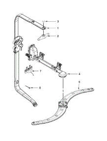 Upper Wash And Rinse Parts parts for Kenmore Dishwasher 665.13209N411 (66513209N411, 665 13209N411) from AppliancePartsPros.com