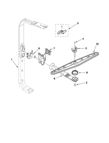 Upper Wash And Rinse Parts parts for Kenmore Dishwasher 665.13212K902 (66513212K902, 665 13212K902) from AppliancePartsPros.com