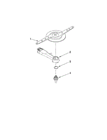 Lower Washarm Parts parts for Kenmore Dishwasher 665.13213K900 (66513213K900, 665 13213K900) from AppliancePartsPros.com