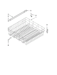Upper Rack And Track Parts parts for Kenmore Dishwasher 665.13219K902 (66513219K902, 665 13219K902) from AppliancePartsPros.com