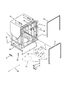 Tub And Frame Parts parts for Kenmore Dishwasher 665.13222N412 (66513222N412, 665 13222N412) from AppliancePartsPros.com
