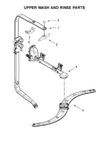 Upper Wash And Rinse Parts parts for Kenmore Dishwasher 665.13222N414 (66513222N414, 665 13222N414) from AppliancePartsPros.com