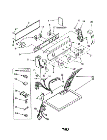 Top And Console parts for Kenmore Dryer 110.64922200 (11064922200, 110 64922200) from AppliancePartsPros.com