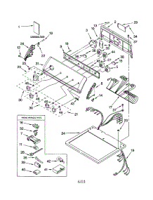 Top And Console parts for Kenmore Dryer 110.64972300 (11064972300, 110 64972300) from AppliancePartsPros.com