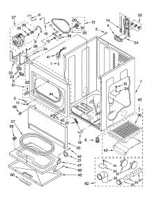 Cabinet Parts And Optional Parts (Not Included) parts for Kenmore Dryer 110.64976301 (11064976301, 110 64976301) from AppliancePartsPros.com