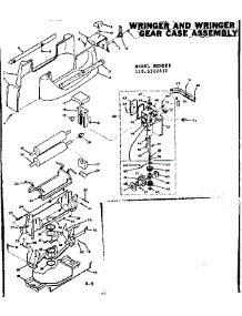 Wringer & Wringer Gear Case parts for Kenmore Washer 110.6502410 (1106502410, 110 6502410) from AppliancePartsPros.com
