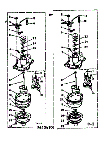 Pump Assembly parts for Kenmore Washer 110.6504100 (1106504100, 110 6504100) from AppliancePartsPros.com