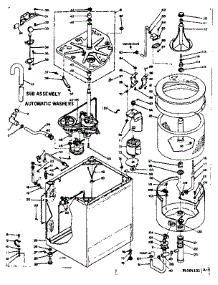 Machine Sub-Assembly parts for Kenmore Washer 110.6504101 (1106504101, 110 6504101) from AppliancePartsPros.com